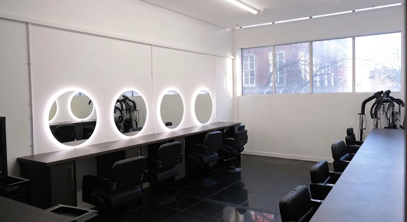 Harbour Hair Salon interior in Leeds Central Arcade